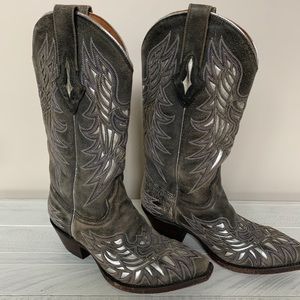 RARE Resistol LUCHESSE Leather METALLIC Boots